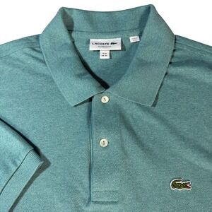 Lacoste Classic Fit Mens Polo Shirt Teal Green Short Sleeve Sz (8) 3XL